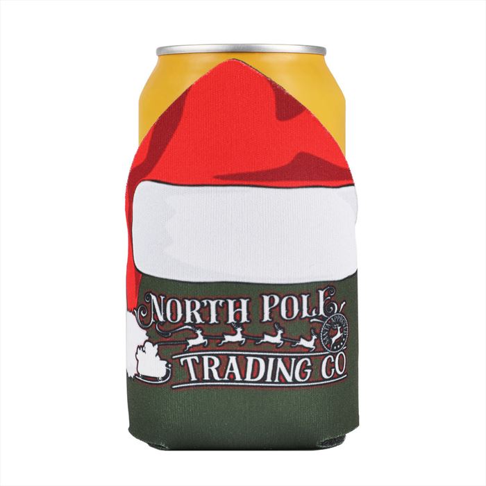 DC1000TR4CP-HOLS Santa Hat Can Cooler With Full Color Custom Imprint